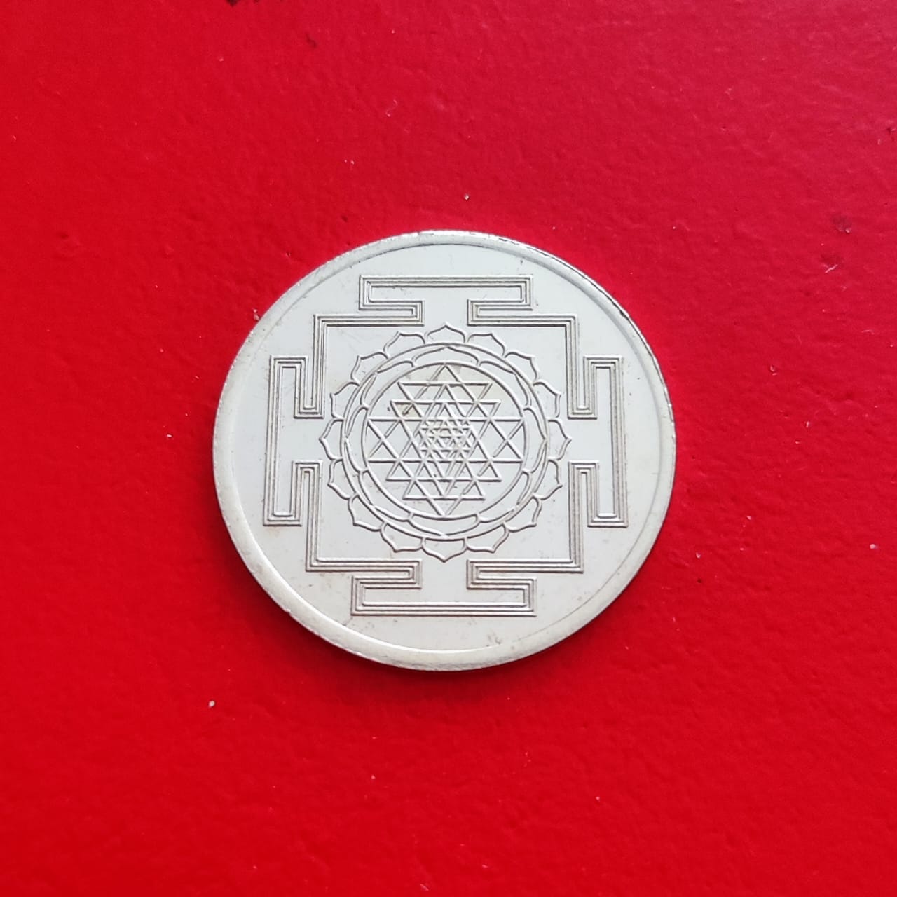 Sri Yantra Silver Coin